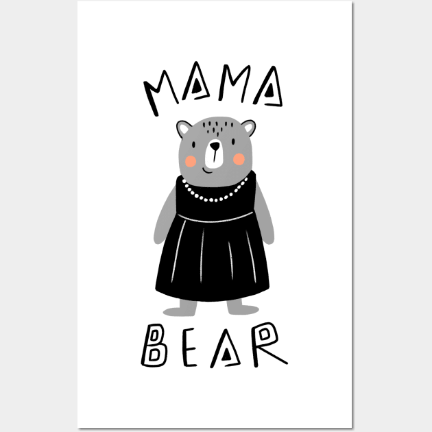 Mama Bear Wall Art by selenophile